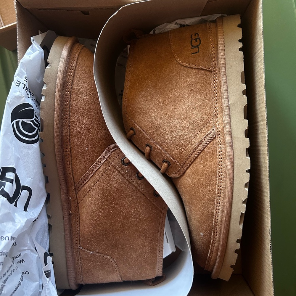 UGG Tan Chukka Boots with Suede Finish